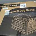 Collapsible Dog Crate for Large/Medium Dogs - 36" L Foldable Dog Cage No-Tool Assembly, Travel Dog Crate with 2 Wheels - Easy to Carry, Space-Saving, Indoor Outdoor Use, Cream, 36.4”L*22.84”W*25.8”H