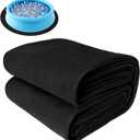 JPY Round Pool Liner Pad for Above Ground Swimming Pools Heavy Duty Under Pool Mat, Puncture Resistant, Extend Liner Life (10 FT)