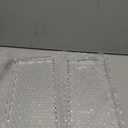 2 Pack Scalloped Acrylic Tray for Bathroom Clear Bathroom Trays for Counter Bathroom Toilet Tank Tray Organizer for Perfume, Soap, Towels, Tissue, Candle Decor Total 2PCS(Large: 11" L x 5" W, 2Pack)