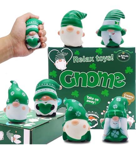 Foilswirl Emotional Smore Stress Ball Gifts Bulk Social Worker Employee Appreciation Gifts Cute Squeeze Stress Relief Ball Thank You Inspirational Cards for Staff Coworker(20 Set,Gnome)