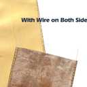 Gold Velvet Wired Ribbon, 2.5 Inch Metallic Crushed Velvet Gold Christmas Ribbon for Gift Wrapping, Christmas Tree Decorations, Big Bow, Crafts, Wreaths Supplies - Continuous 10 Yards