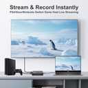 AMANKA 4K HDMI Capture Card for Streaming,1080P 60FPS,HDMI to USB 3.0 Video Capture Card,Support for Streaming Compatible with PC,OBS,PS5,PS4,Xbox,Cameras