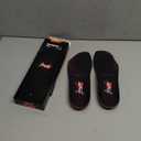 Plantar Fasciitis Relief Shoe Insoles [1-Pair], Arch Support Insoles, Running Athletic Gel Shoe Inserts, Orthotic Inserts for Arch Pain [Trim to Fit: Men 8-12/Women 9-13] (Black & Orange)