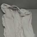 Alimens & Gentle Men's Dress Shirt Regular Fit Stretch Stain Shield Long Sleeve Solid Business Wedding Button Down Shirts (X-Large, White)