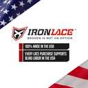 IRONLACE Unbreakable Round Bootlaces - Indestructible, Waterproof & Fire Resistant Laces, 1500-Pound Breaking Strength/Pair