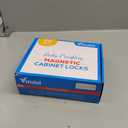Vmaisi Adhesive Magnetic Locks for Cabinets & Drawers (40 Locks and 4 Keys)