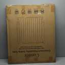 Cumbor 34" Extra Tall No Bottom Bar Baby Gate for Stairs, Wall Mounted Dog Gate Indoor for Larger Pets, Expandable 29.2-43" Safety Gate for Doorways, Wide Walk Thru Door for Easy Access (Black)