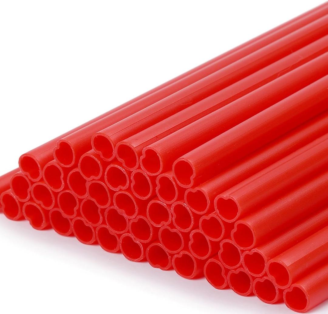 3 x 50PCS Heart Shaped Red Straws, Reusable Drinking Straws for Cocktail, Birthday Party, Bridal Shower, Wedding Supplies, Valentine Party Decorations