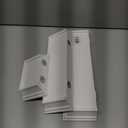 Wall Ledge and Shelf, Set of 3, White