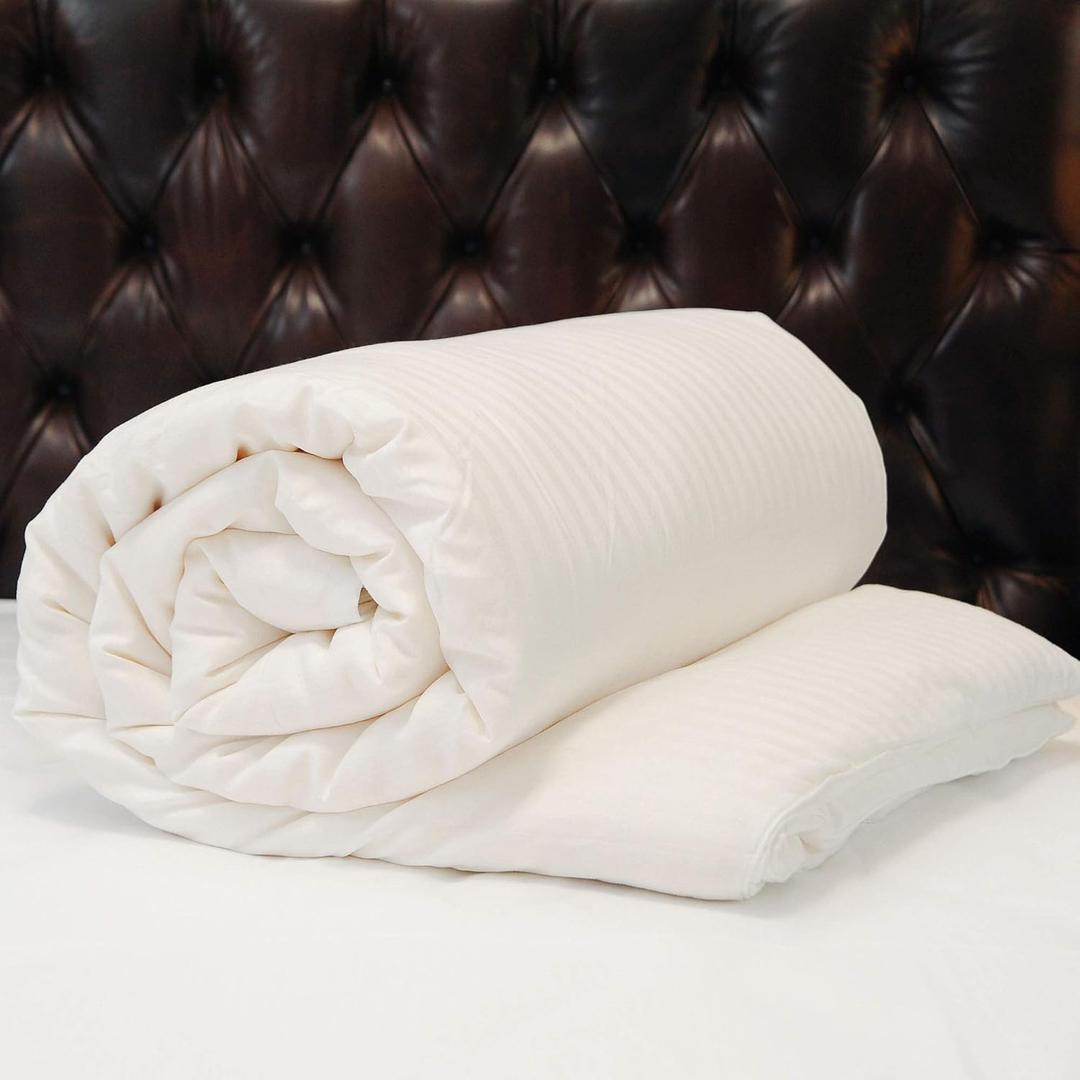 CUDDLE DREAMS Silk Comforter for Winter, 100% Long-Strand Silk Filling, Natural & Breathable (Queen Size), QUEEN, 86 IN x 90 IN