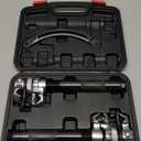 BILITOOLS 2-Piece Coil Spring Compressor Tool Heavy Duty Macpherson Strut Spring Compression Set with Safety Jaws and Holder, Max Load.2645LB