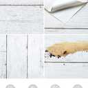 Abyssaly White Gray Wood Paper 17.71 in X 1003.9 in Self-Adhesive Removable Peel and Stick Wallpaper Decorative Wall Covering Vintage Wood Panel Interior Film for Home Decoration