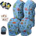 Soft-Style Kids Knee and Elbow Pads with Bike Gloves, Flexible Impact-Resistant Gear for Ages 2-11, Designed for Balance Bikes, Roller-Skating, and Skateboarding (Small)