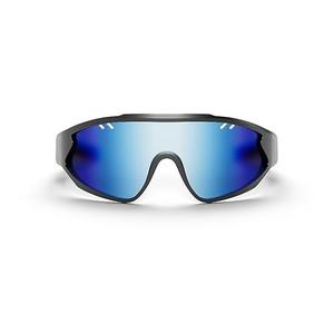 Reebok Voltage Smart Audio Sunglasses, Blue Mirror Polarized Lens, Unisex, HiFi Bluetooth Sport Glasses with UV Protection - Powered by Lucyd