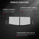 cciyu D1194 4pcs Rear Ceramic Brake Pads Kits For Cadillac For Chevy For GMC 2007-2014