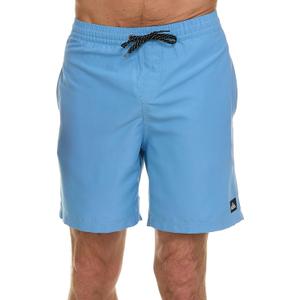 Quiksilver Swim Trunks for Men Big and Tall, Quick Dry Swim Board Shorts 10" (1X, Paradise Blue)