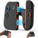 uniro Joycon Charging Grip for Nintendo Switch 2 2025 Controller, Portable Comfort Magnetic Charger Grip, 6.6ft USB-C Cable with LED Indicator, Charge Dock Stand - Play While Charging | Black