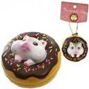 Hamster Squishy Toys - Slow Rising Squishy Toy  Strawberry Chocolate Donut  Squishy for Kids, Girls, Boys, Adults 5 Pack