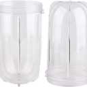 Replacement Parts 16 Ounce Tall Jar Cups,Compatible with Original Magic Bullet Blender Juicer MB1001 250W (2 Pack)