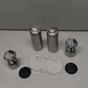 Electric Salt and Pepper Grinder (SINGLE) - Rechargeable USB-C - Stainless Steel Salt, Pepper or Spice Mill with LED Light - One Handed Operation - Adjustable Ceramic Grinders 2 Pack