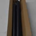 Black Closet Rod,17 to 51 Inches Adjustable Closet Rods for Hanging Clothes 1.3 Inch Diameter Heavy Duty Metal Closet Hanging Rod Closet Bar for Wardrobes,Closet, Bathroom, Windows