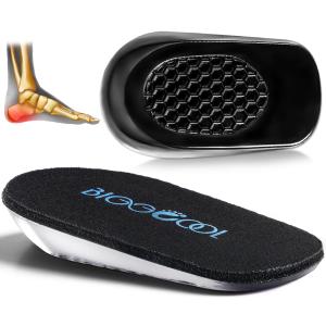 BIGGCOOL Heel Cushions for Heel Pain, Heel Inserts for Shock Absorption, Heel Lifts for Achilles Tendonitis and Bone Spur, Foot Pain Relief for Women & Men - 1 Pair (Small)