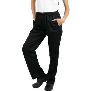 Black Classic Chef Trousers by PermaChef USA (Medium)