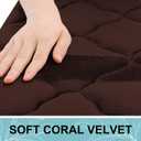 OLANLY Memory Foam Bath Mat Rug 59x20, Ultra Soft and Absorbent Bathroom Rugs, Non-Slip, Comfortable, Machine Washable Bath Carpet for Bathroom Floor, Tub, Shower and Home Decor Accessories, Brown