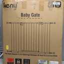 keny 29"-42.5" Baby Gate for Stairs, Auto Close Safety Dog Gate, Pressure Mounted Easy Walk Through Pet Gate for Doorways, Durable Stair Gate, 30" Tall, Black