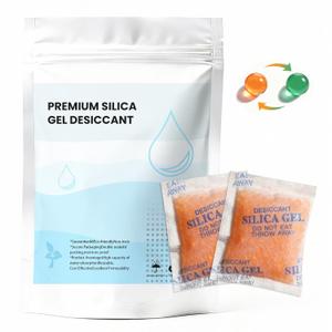 Color-Indicating Silica Gel Packets, 5g (50 Pack), Food-Grade Reusable Desiccant Moisture Absorbers for Food Storage, Closets, Electronics