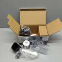 X Home Rotary Cheese Grater for Kitchen, Shredder with 3 Interchangeable Blades, Rotary Grater with Handle and Strong Suction Base, for Vegetables, Fruit, Nuts, Easy to Use and Clean, Black