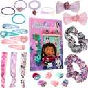 Gabbys Dollhouse Hair Accessories Advent Calendar 2025 for Girls Christmas Countdown, 24 Hair Clips Scrunchies Claw Clips, Xmas Gifts for Girls