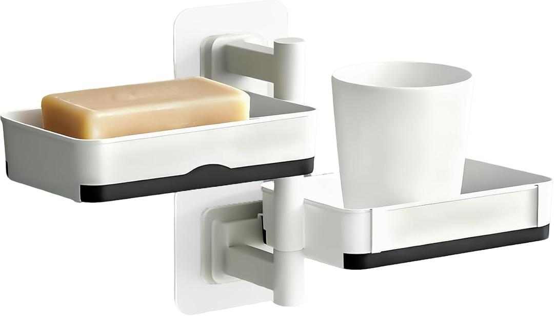 Simple rotatable Multilayer Drain soap Box Bathroom Kitchen Sink Shelf Non-Punching Sponge Shelf Cup Toiletries Shelf