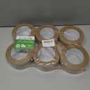Eco-Friendly Brown Paper Packing Tape 66 Yards x 6 Rolls Recyclable Kraft Packaging Tape for Moving Shipping Mailing, Odorless and Quiet Box & Carton Sealing Packaging Supplies 2 Inch Width