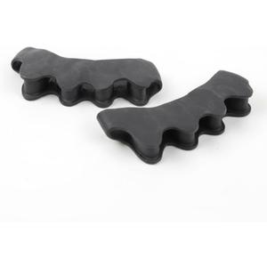 ZNDIJE Toe Separators for Functional Fitness Athletes - Toe Straighteners for Foot Pain Relief and Plantar Fasciitis - Fix Feet - Fix Toes - Fix Bunions - Toe Spacers for Crossfit Dark Black-A