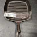 Lodge Pre-Seasoned Yellowstone Stamped Cast Iron Cookware - Signature Teardrop Handle & Assist Handle - Cowboy on Horseback 10.5 Inch Grill Pan