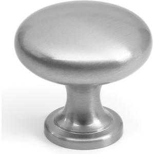 HESTIA HARDWARE 25 Pack | Satin Nickel Knobs Round Cabinet Knob - Silver Drawer Knob - 1.15 Inch (29mm) Kitchen Cabinet Knobs and Pulls (Z5.25.S)