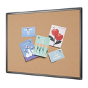 VIZ-PRO Cork Notice Board, 36 X 24 Inches, Cork Bulletin Board with Black Aluminium Frame
