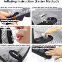 Inflatable Travel Seat Cushion, Built-in Air Pump Car Airplane Chair Cushion for Long Flight Driving Sitting, Office Chair Wheelchair, Pressure Sore Relief, for Sciatica,Coccyx & Buttock Bed Sore SC01