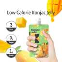 Hethstia Konjac Jelly-Mango Flavor Drinkable Snack, 10-Pack Squeeze Pouches|3 Calories,0 Sugar, Vitamin C |Keto, Vegan, Gluten-Free, Healthy Low-Calorie Snack