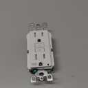 Leviton GFCI Weather-Resistant Outlet, 15 Amp, Self Test, Tamper-Resistant with LED Indicator Light, Outdoor Locations, GFWT1-W, White