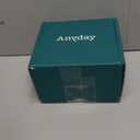 Anyday 2-Pack (2-Cup) Glass Food Storage Set with Glass Lids | Plastic-Free Frosted Meal Prep Bowls | Stackable Airtight Storage Container Set with Vented Silicone Lid for Microwave-Safe Reheating