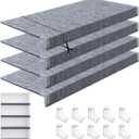 Maxdot 4 Pcs Wire Rack Covers 40 16 Inch Felt Gray Shelf Covers for Wire Shelving Shelf Liners 0.35 Inch Thick Removable Shelves Covering for Pantry Store Kitchen Removable Closet Office