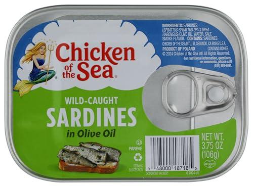 Chicken Of The Sea Sardines in Olive Oil, 3.75 OZ Pack of 18 By AUG 19 2030