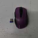 TECKNET Wireless Mouse, 2.4G Ergonomic Optical Mouse, Computer Mouse for Laptop, PC, Computer, Chromebook, Notebook, 6 Buttons, 24 Months Battery Life, 2600 DPI, 5 Adjustment Levels (Purple)