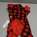 KYEESE Dog Pajamas Velvet Pets Onesie Comfy Pet Costume Soft Dogs Clothes Pet Jammies Red Buffalo Check Pet Pjs Stretchy Dog Pajamas for Small Dogs Warm Pets Outfit,L