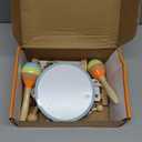 Toddler Musical Instruments Sets, Montessori Wooden Percussion Educational Baby Musical Toys Xylophone Maracas Tambourine for 2 3 4 Year Old, 18 Months Gifts for Baby Boys Girls Kids (8pcs)