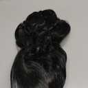 ANOGOL Hair Cap+ Black Cosplay Wig With Clip-on Ponytails Long Curly Wigs with Bangs for Halloween Costume Party Girls Women 2 Curly Pigtails Black Lolita Cosplay Wigs