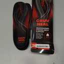 CRUVHEAL 220+ lbs Plantar Fasciitis High Arch Support Insoles Men Women - Orthotic Shoe Inserts - Boot Work Shoe Insole (M, Black) (M(Men 9-10.5/Women 10-11.5))