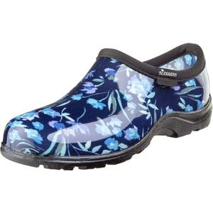 Sloggers 5119FCBL06 Wo's sz 6 Waterproof Comfort Shoe, 6, Blue Fresh Cut Print